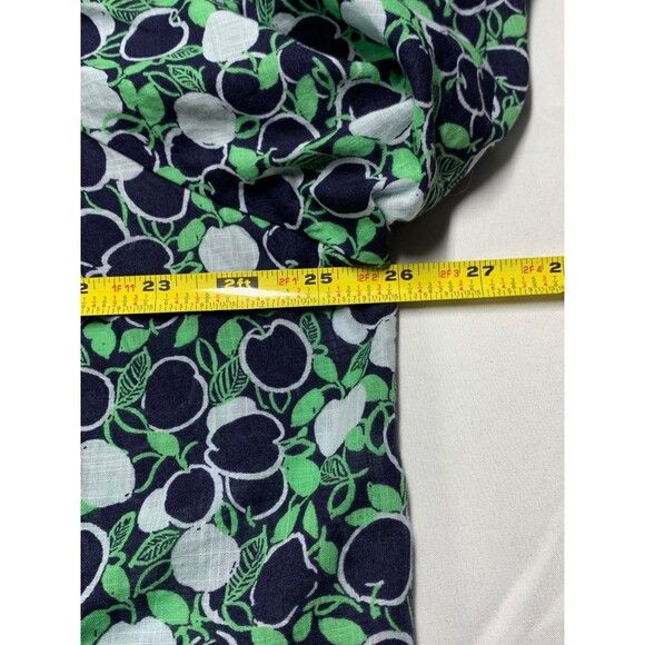 Maeve Anthropologie Top Blouse Womens L Green Henley Puff Sleeve Boho Cotton - Picture 5 of 9